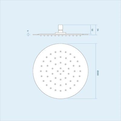 Calla Round Chrome Modern Concealed Thermostatic Mixer Valve Shower Head Set