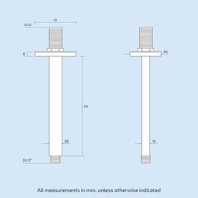 Lotus Bathroom Concealed Thermostatic Shower Mixer Abs Square Head