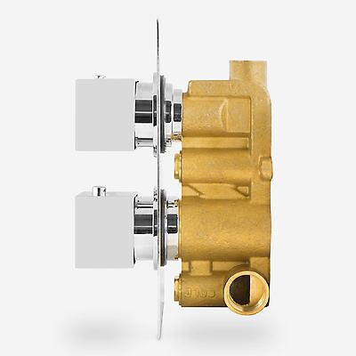 Lotus Bathroom Concealed Thermostatic Shower Mixer Abs Square Head