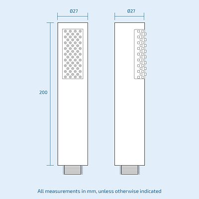 Violet Round Concealed Thermostatic Shower Mixer, Led Shower Head & Handset
