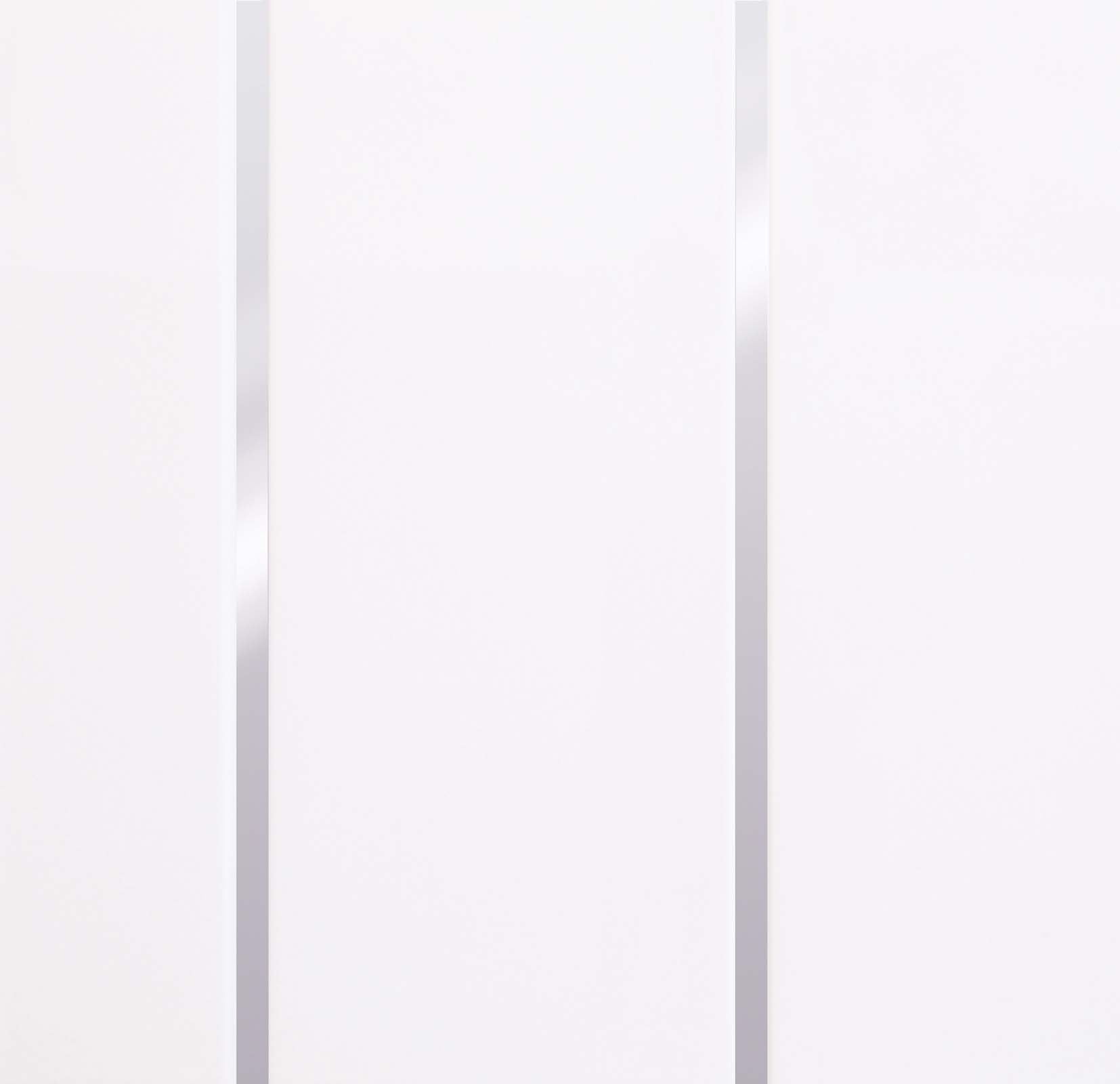 PVC Wall Panel Gloss White Silver 200mm x 2700mm x 6mm (Pack Of 5)