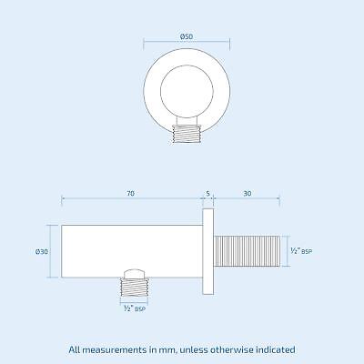 Calla Concealed Two-Way Three-Dial Valve With Slim Round Ceiling Shower Head And Handset Kit