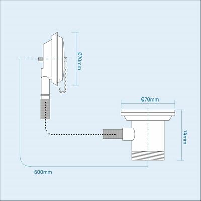 Ellen White Vanity WC Unit & Bath BTW Toilet Mixer Taps & Wastes Flat Pack