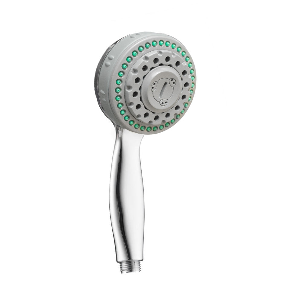 5 Function ABS Round Shower Handset Universal - Ideal Handset Replacement