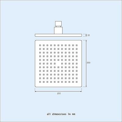 Temel Square Concealed 2 Outlet Thermostatic Mixer Shower Tap