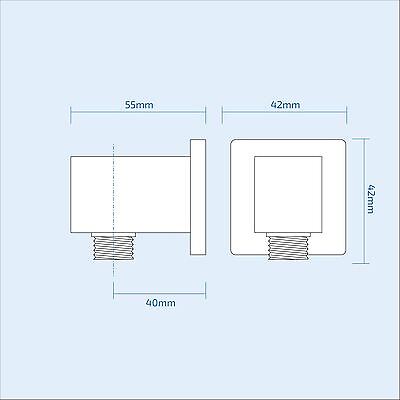 Rose Concealed 2 Way Thermostatic Shower Mixer Handset Slider Rail & Bath Filler with Sprung Waste & Overflow