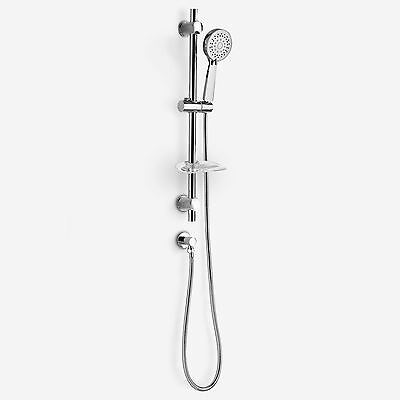 Calla Concealed Two-Way Valve with Slim Round Ceiling Shower Head and Shower Rail Kit
