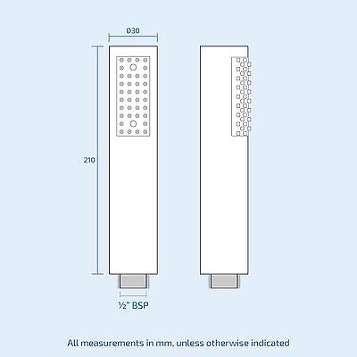 Modern Three-Dial Three-Way Concealed Thermostatic Valve With Shower Head Pencil Handset And Body Jet Kit