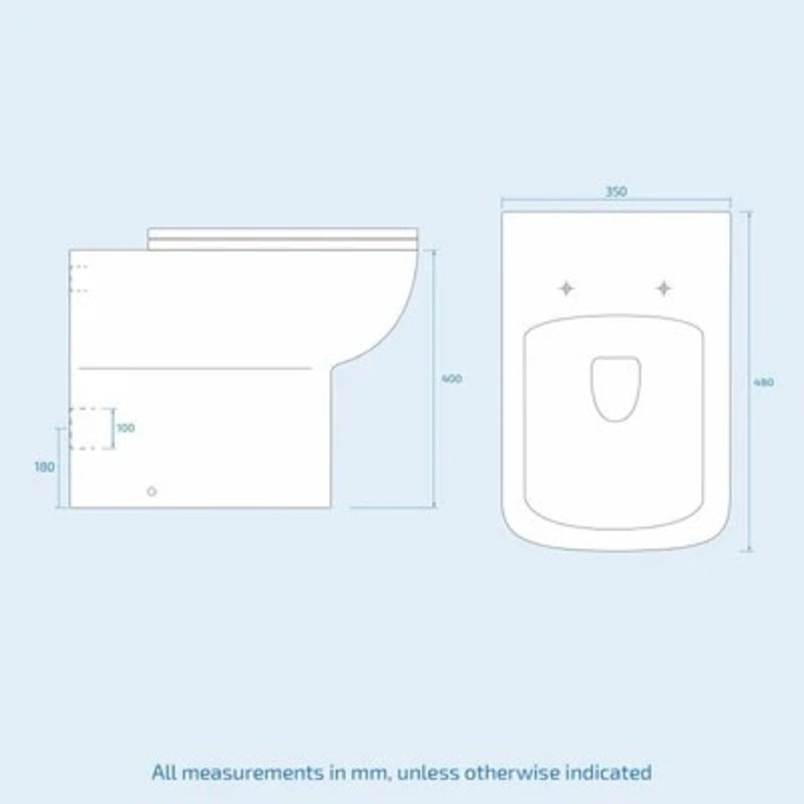 Ellen 650mm Cloakroom Basin Vanity Sink Unit & Back To Wall Toilet Suite