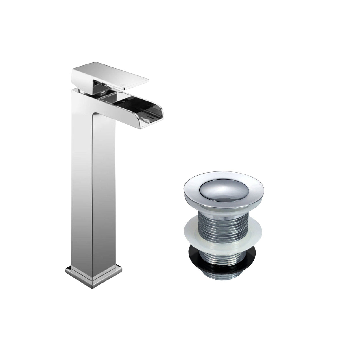 Chrome Tap # Option_Basin Tap & Unslotted Waste