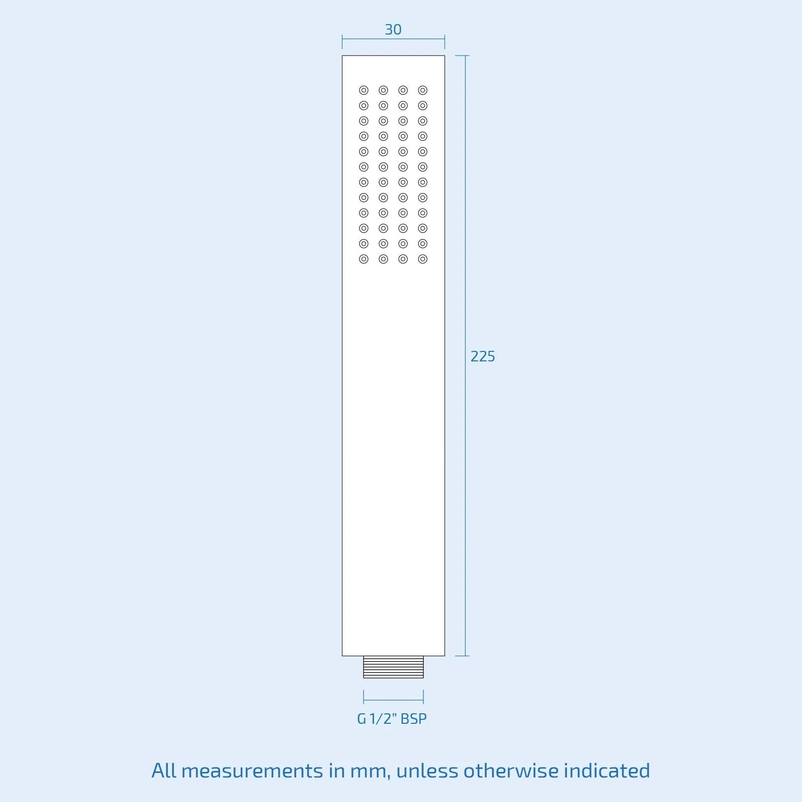 3 Dial 3 Outlet Concealed Thermostatic Shower - Round shower set