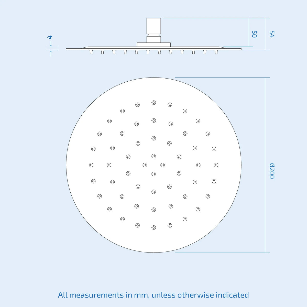 3 Dial 3 Outlet Concealed Thermostatic Shower With Thin Head, Bath Filler & Sprung Waste