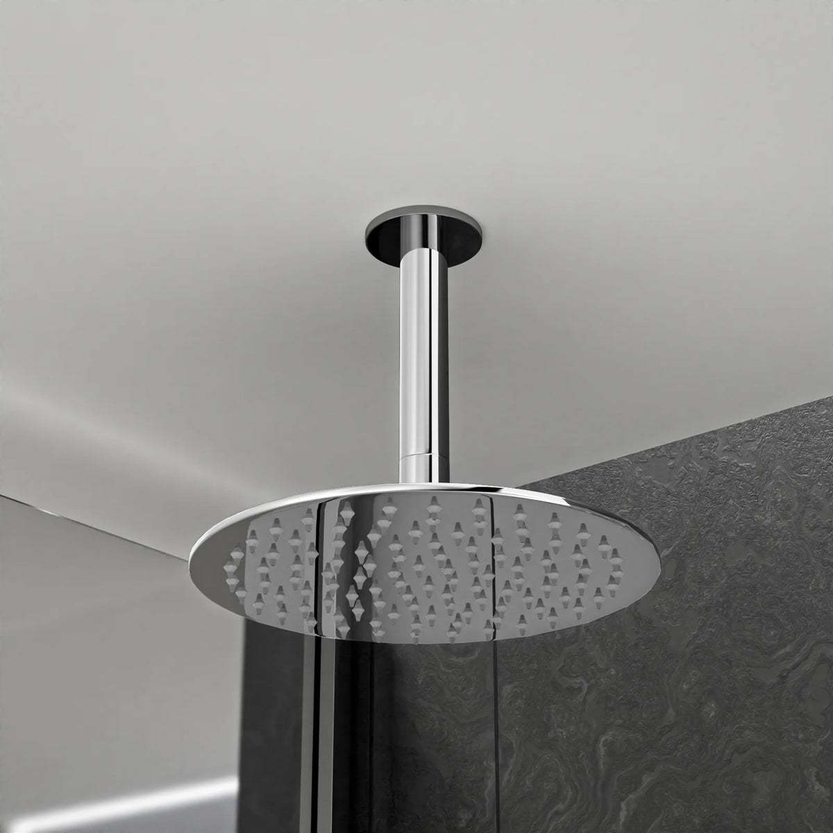 3 Way Slim Head Concealed Thermostatic Shower With Bath Filler & Waste