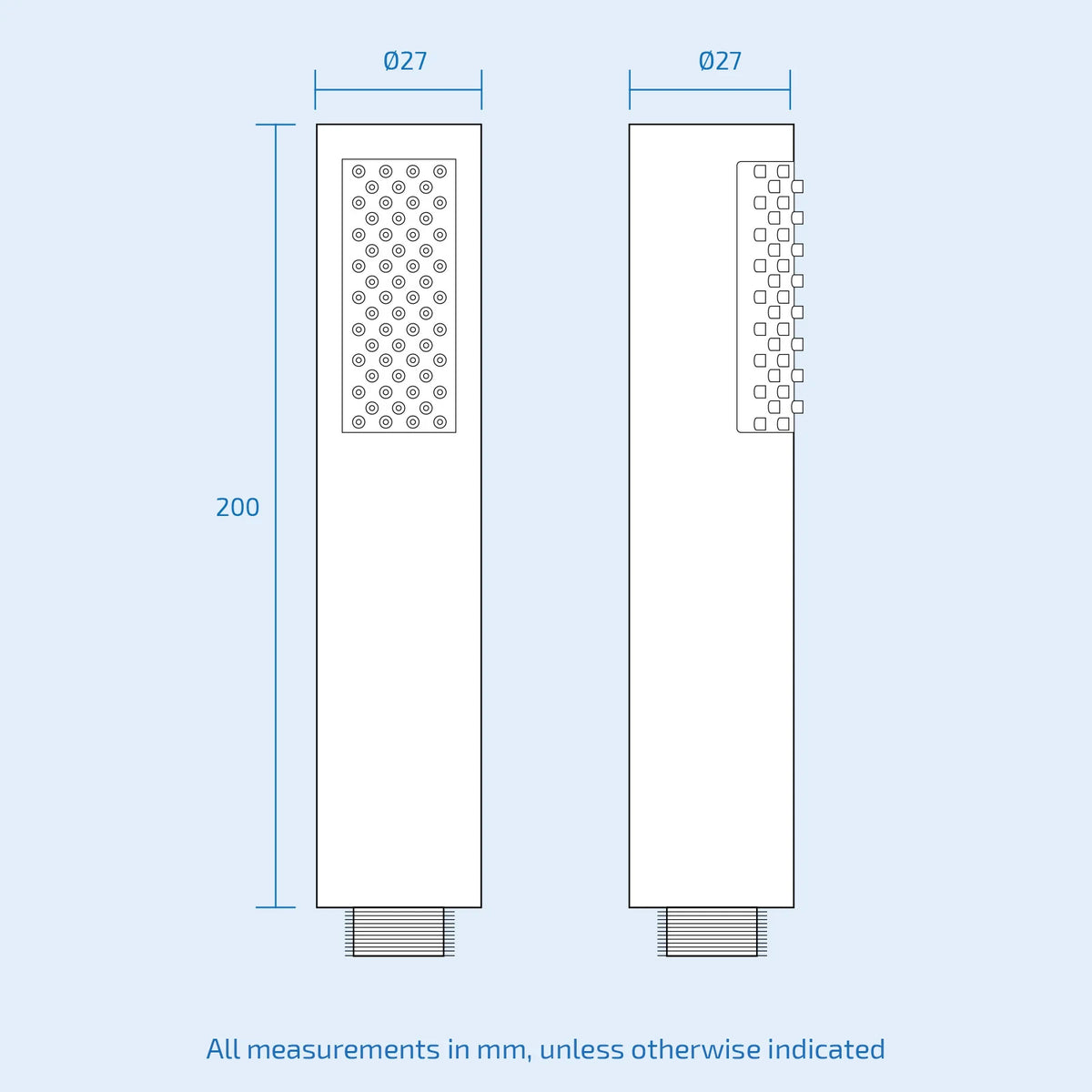 3 Way Slim Head Concealed Thermostatic Shower With Bath Filler & Waste