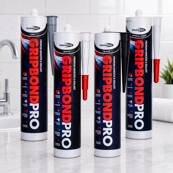 Bond It Gripbond Pro Hybrid Adhesive 300ml - White, Black, Grey, Clear