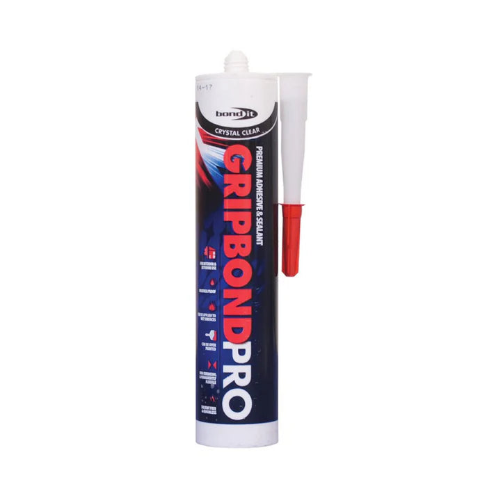 Bond It Gripbond Pro Hybrid Adhesive 300ml - White, Black, Grey, Clear
