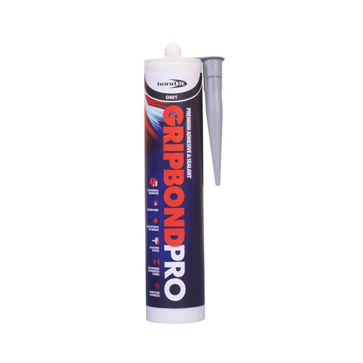 Bond It Gripbond Pro Hybrid Adhesive 300ml - White, Black, Grey, Clear