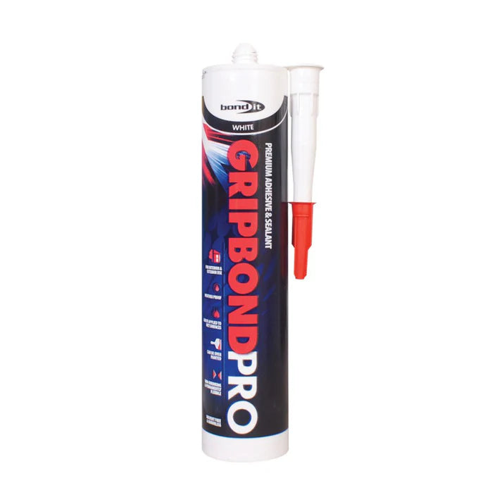 Bond It Gripbond Pro Hybrid Adhesive 300ml - White, Black, Grey, Clear