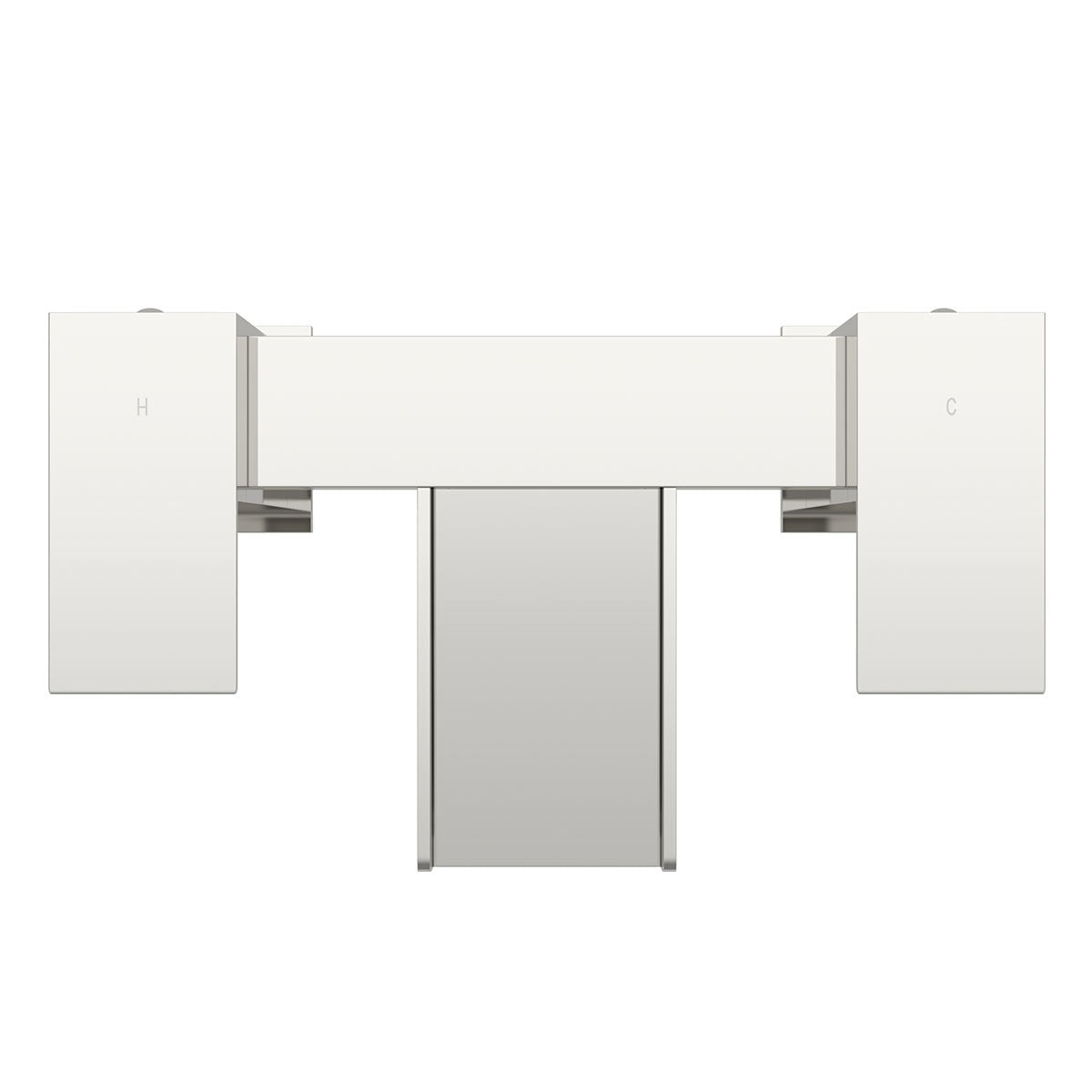 Ozone Waterfall Two Hole Deck Mounted Bath Filler Tap Solid Brass Chrome