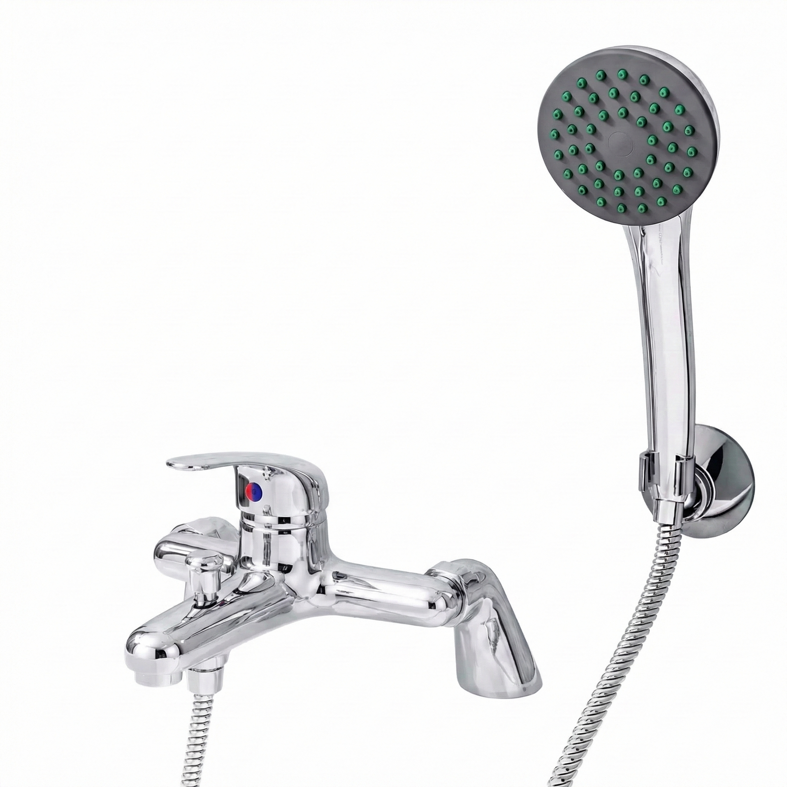 Studio Modern Chrome Basin Sink Mono Mixer Tap & Bath Shower Mixer Tap Set