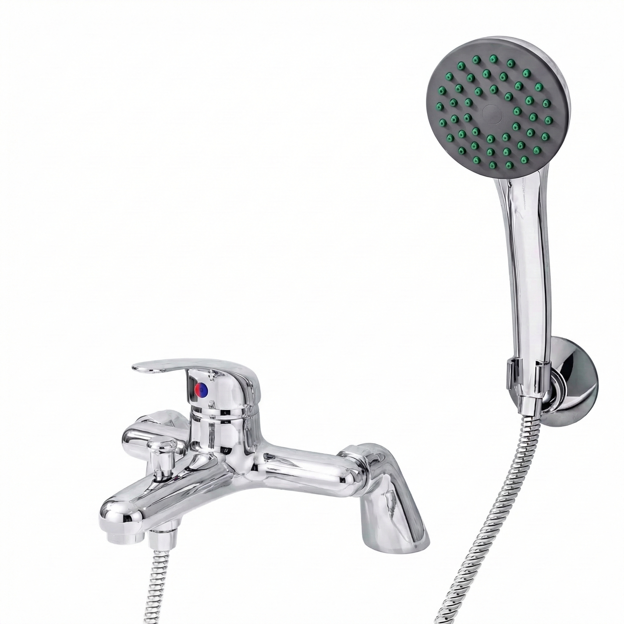 Studio Modern Chrome Basin Sink Mono Mixer Tap & Bath Shower Mixer Tap Set