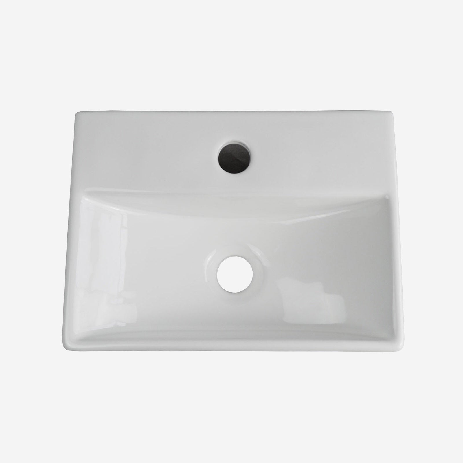 363mm x 270mm Bathroom Peregrine Cloakroom Counter Top or Wall Hung Ceramic Basin Sink and Fittings