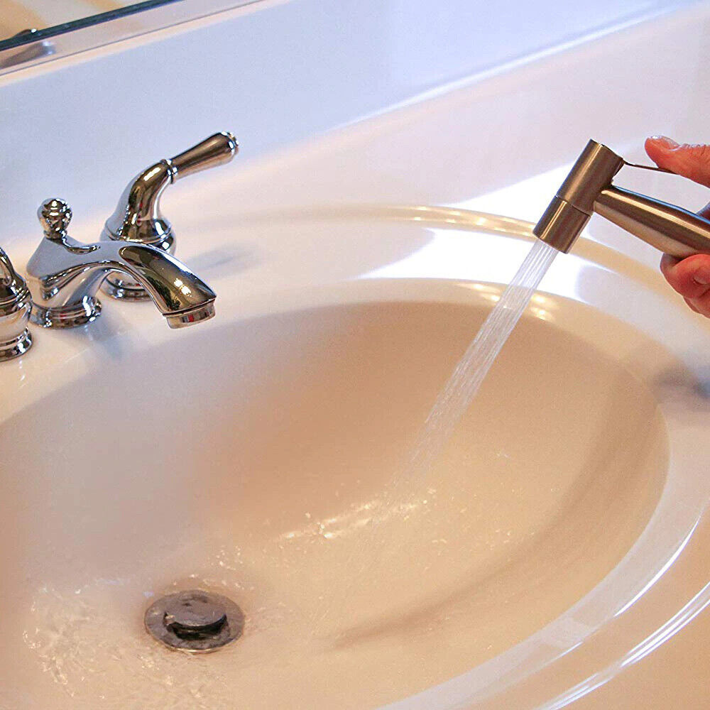 Chrome Handheld Silver Stainless Steel Bidet Toilet Sprayer Jet Kit