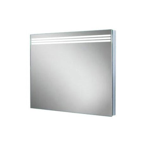 Amber Portrait or Landscape LED back-lit mirror & three illuminated strips 700 x 500 x 40