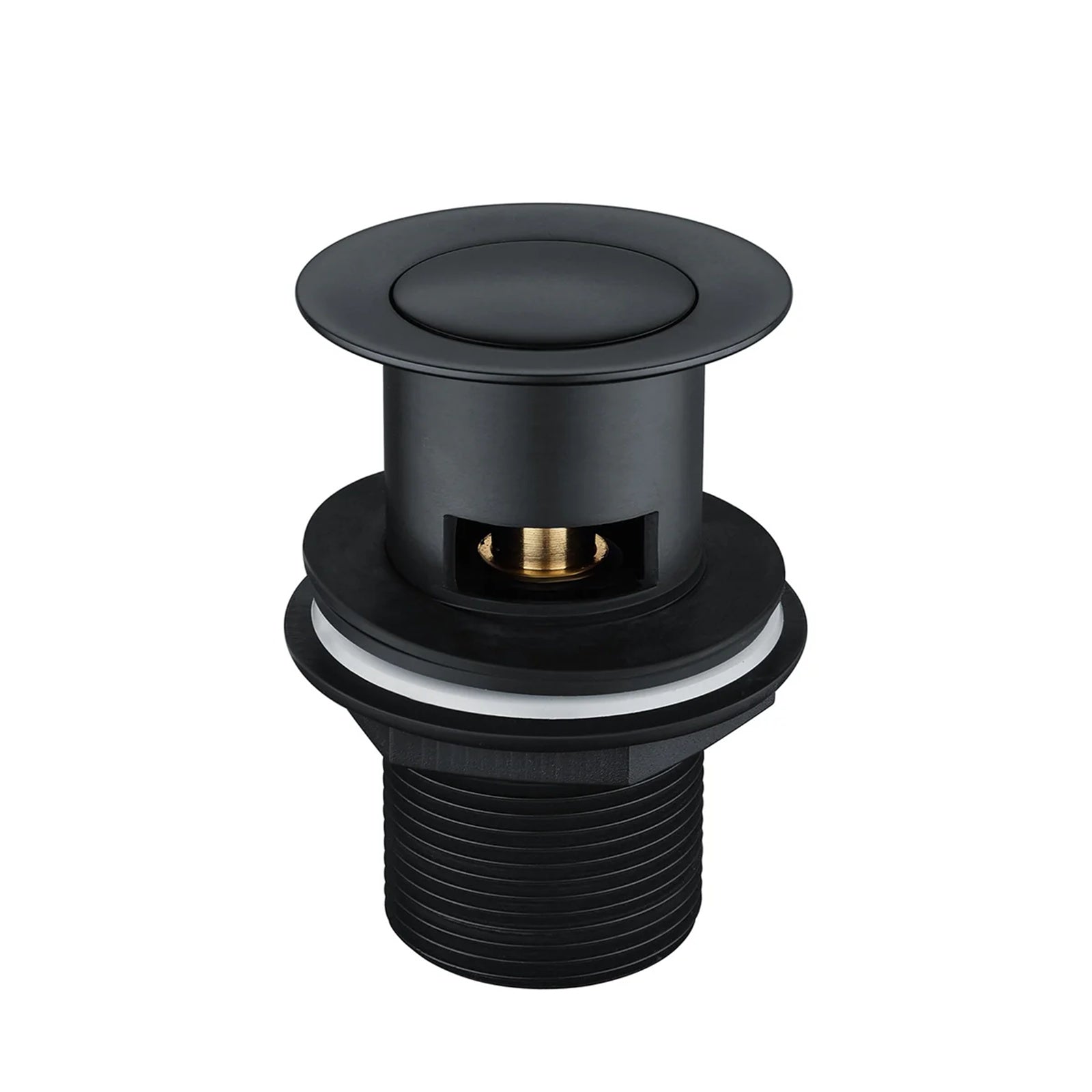 Basin Mono Mixer Matte Black & Slotted Basin Waste