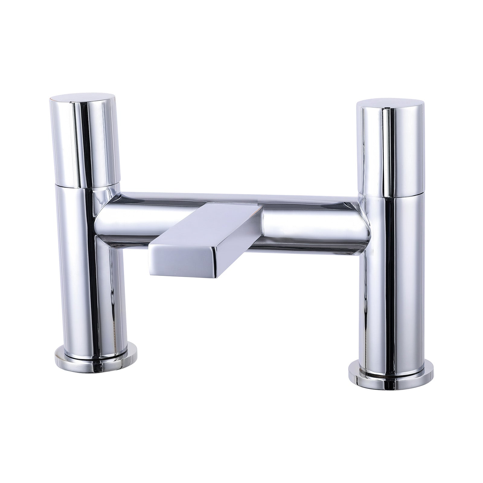 Arte Handleless Futuristic Polished Chrome Bath Filler Tap Deck Mounted Brass
