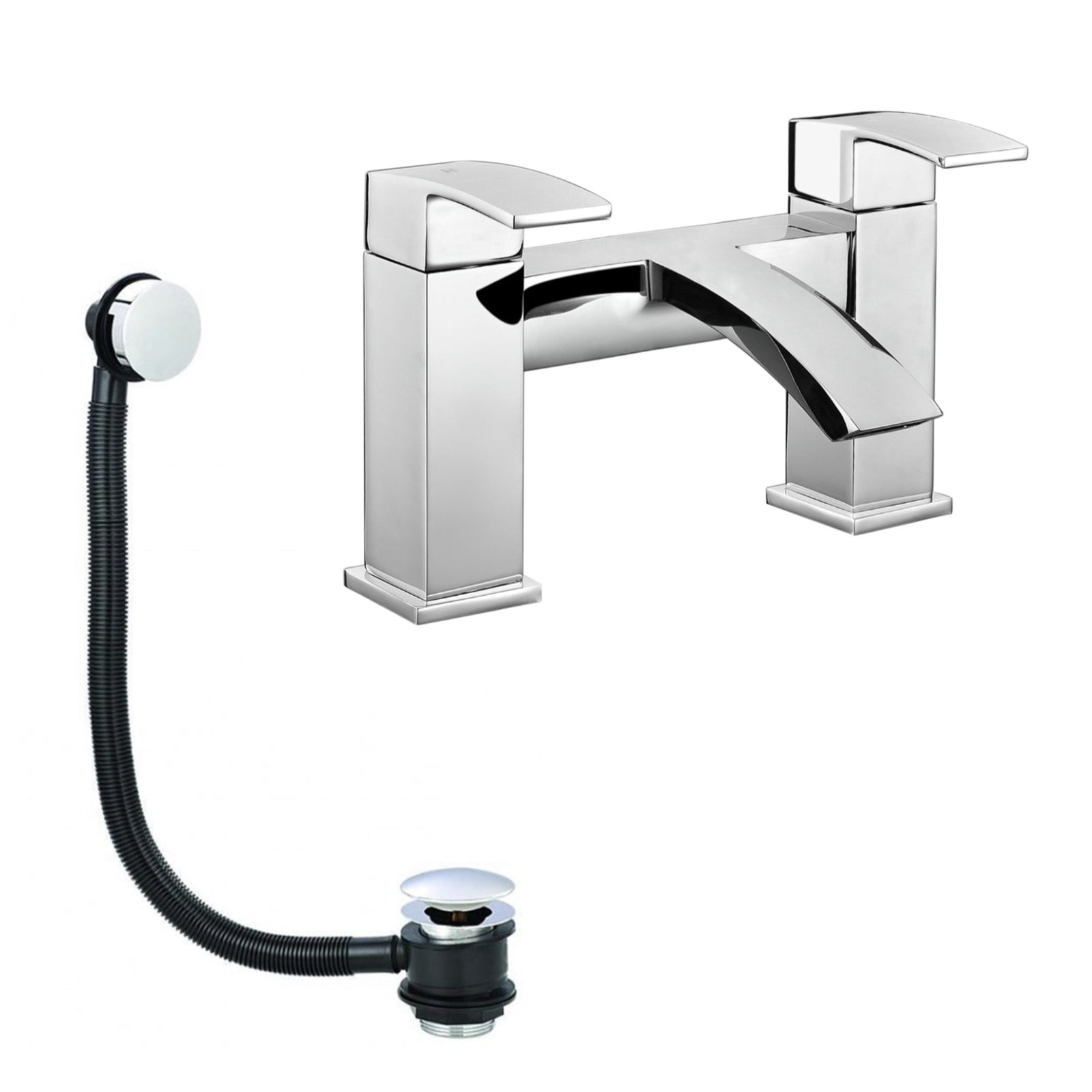 Arke Square Waterfall Bath Filler Tap