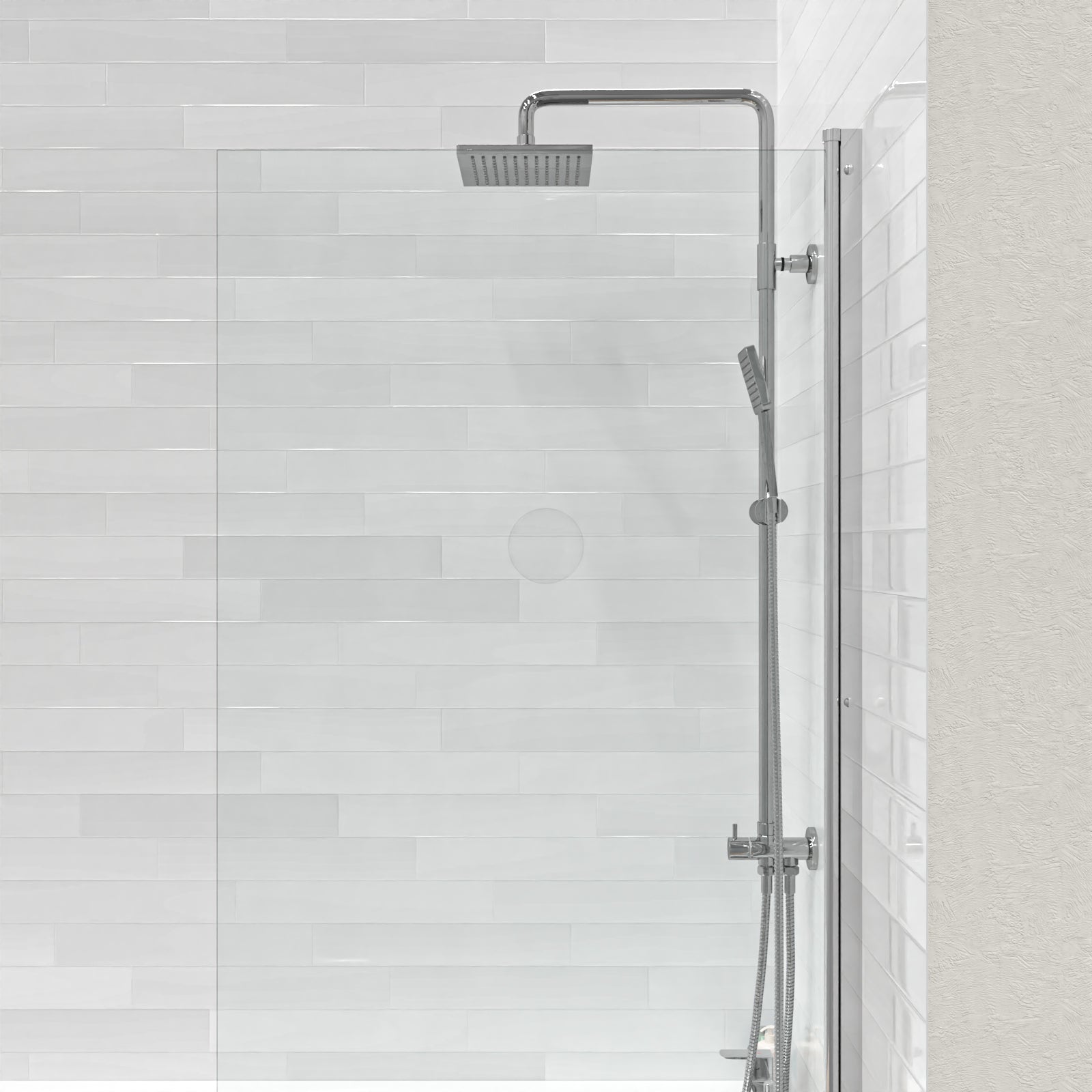 Winstead Modern Exposed Square Shower Single Mode Handset And Riser Rail Kit