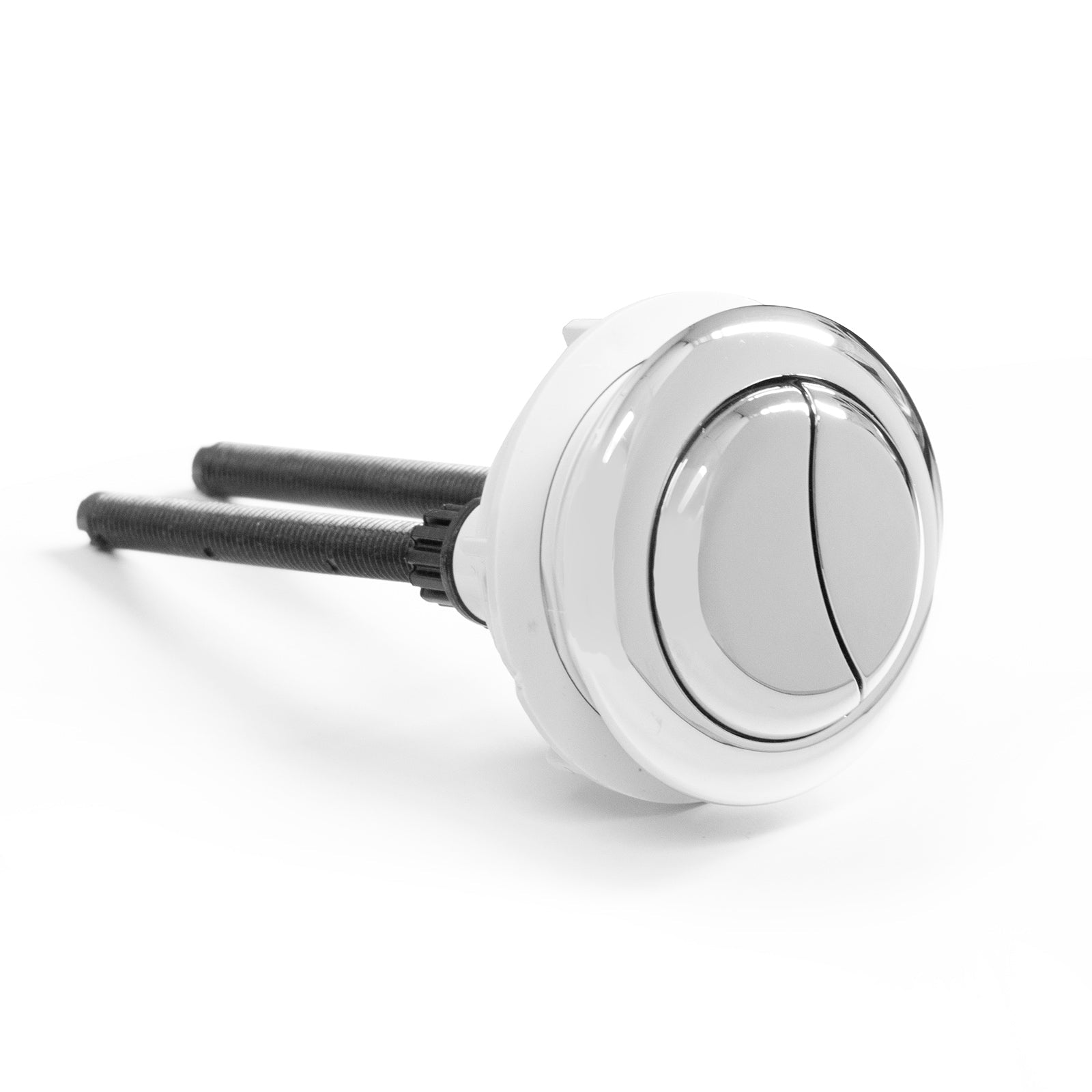 Bathroom Dual Flush Push Chrome Buttons Toilet Lid Water Tank Cistern 48mm Hole