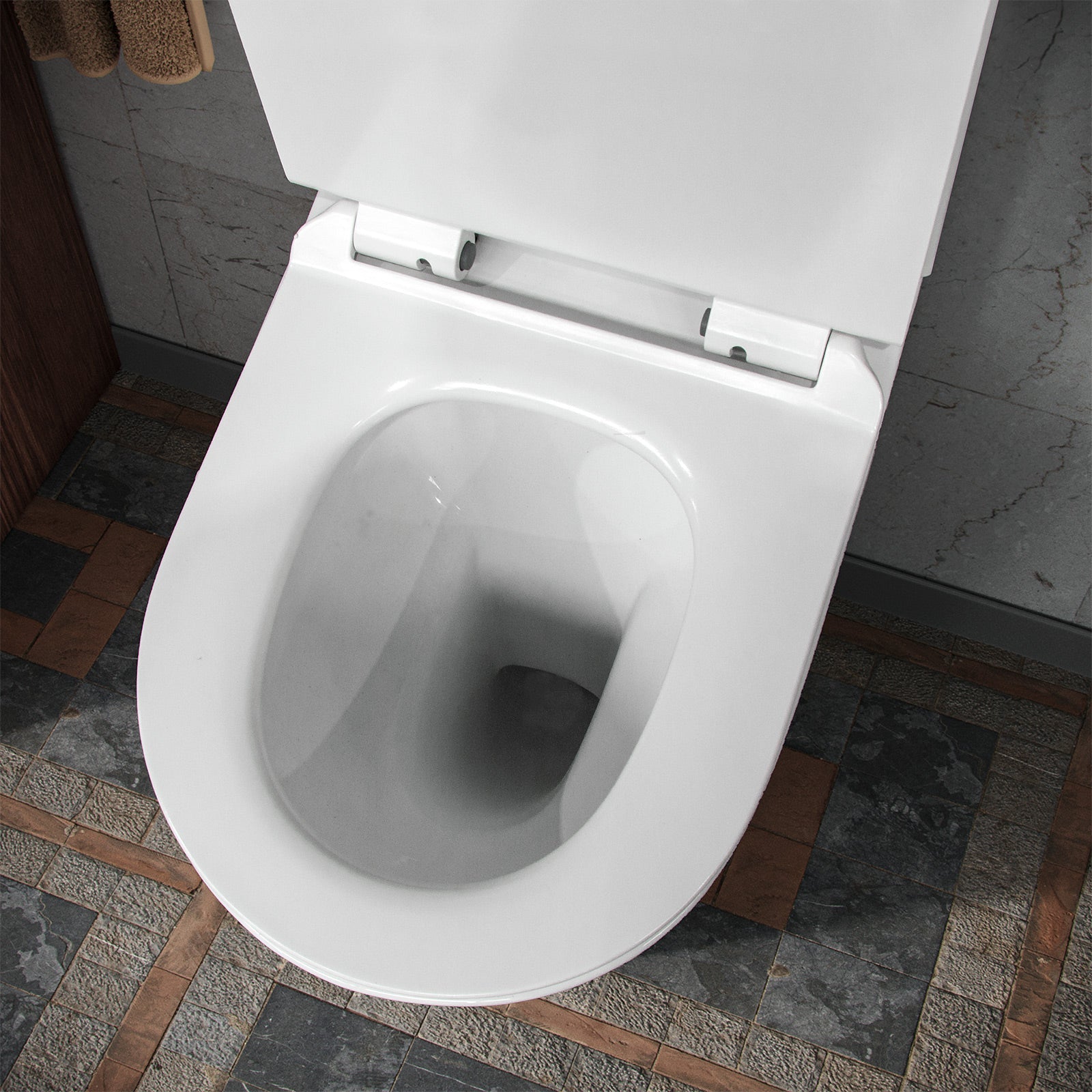 Ellen 1700mm Bath, 550mm Vanity Basin Unit, Rimless Close Coupled Toilet, Mono Mixer, Bath Mixer & Wastes White