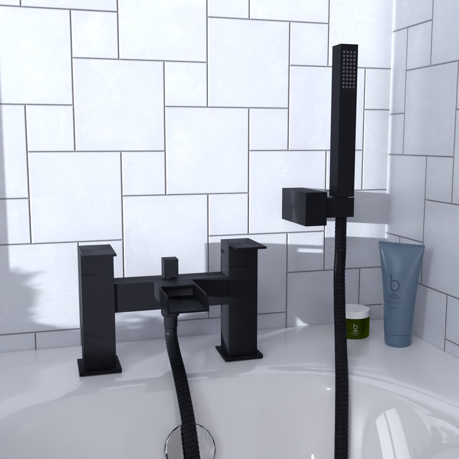 Ellen Bathroom Suite 1700mm Bath, Basin Vanity Unit, Toilet and Shower Screen