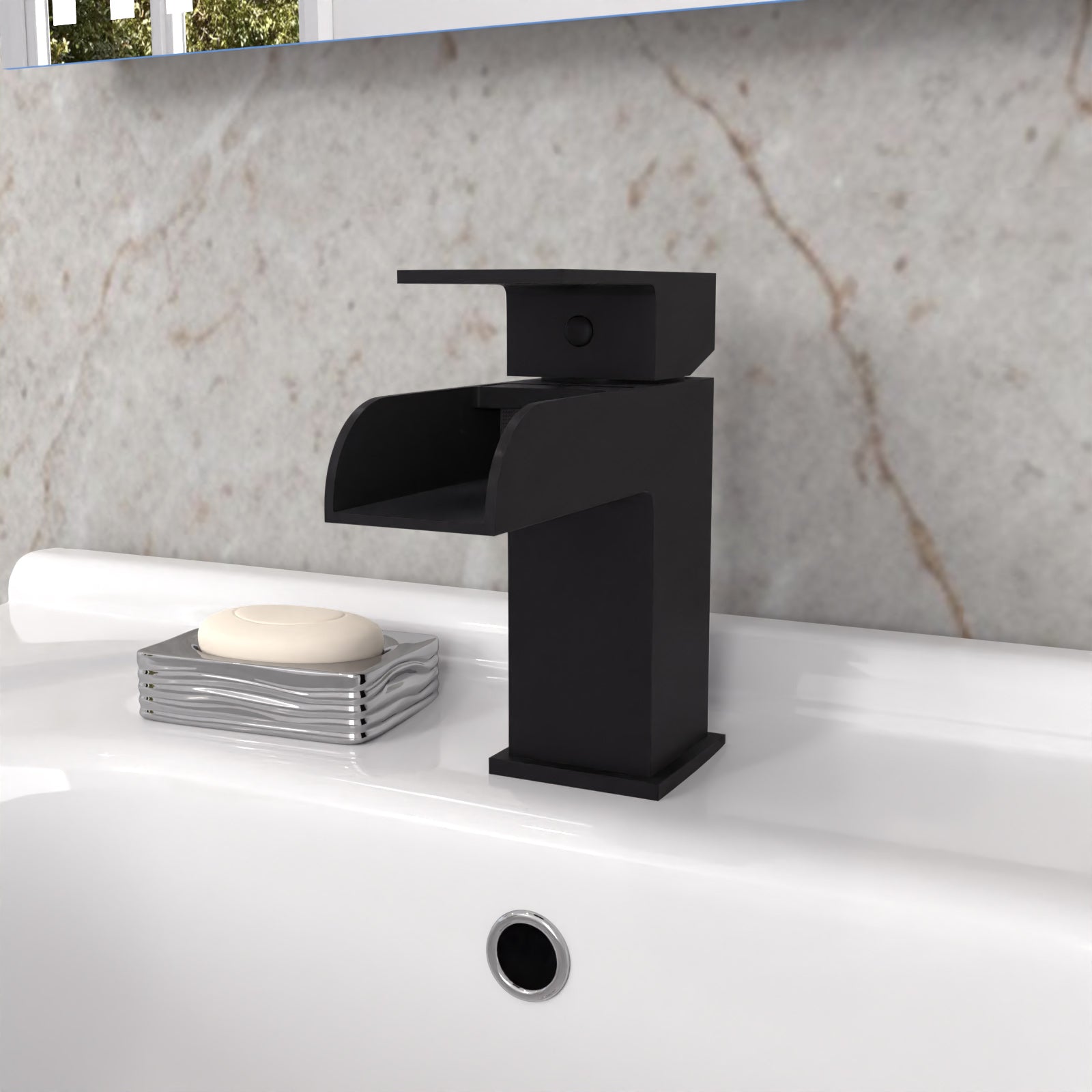 Ellen Bathroom Suite 1700mm Bath, Basin Vanity Unit, Toilet and Shower Screen