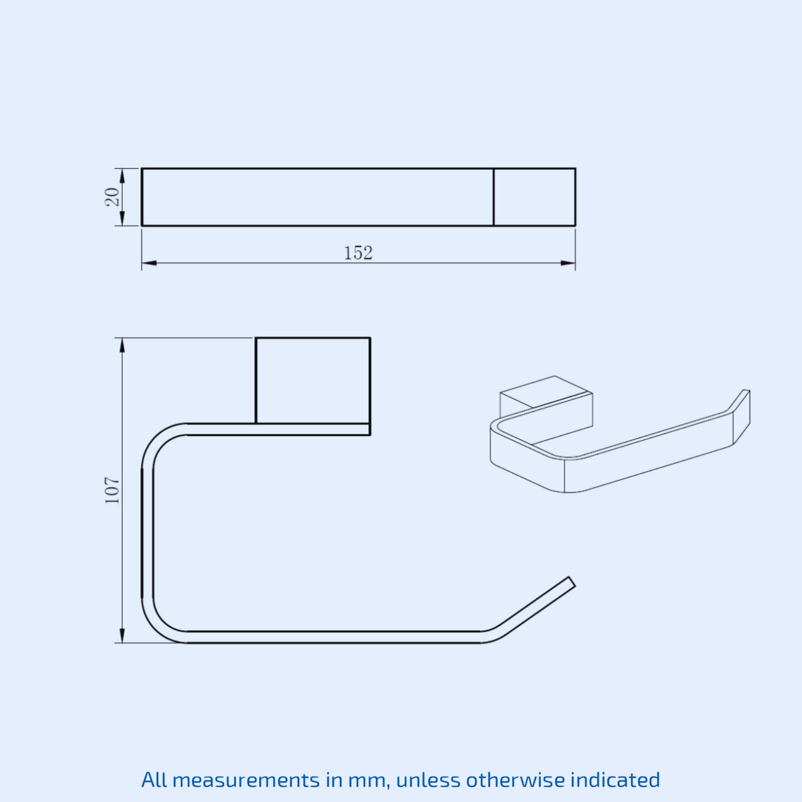 K-Vit Premium  Chrome Toilet Paper Holder - ACC302