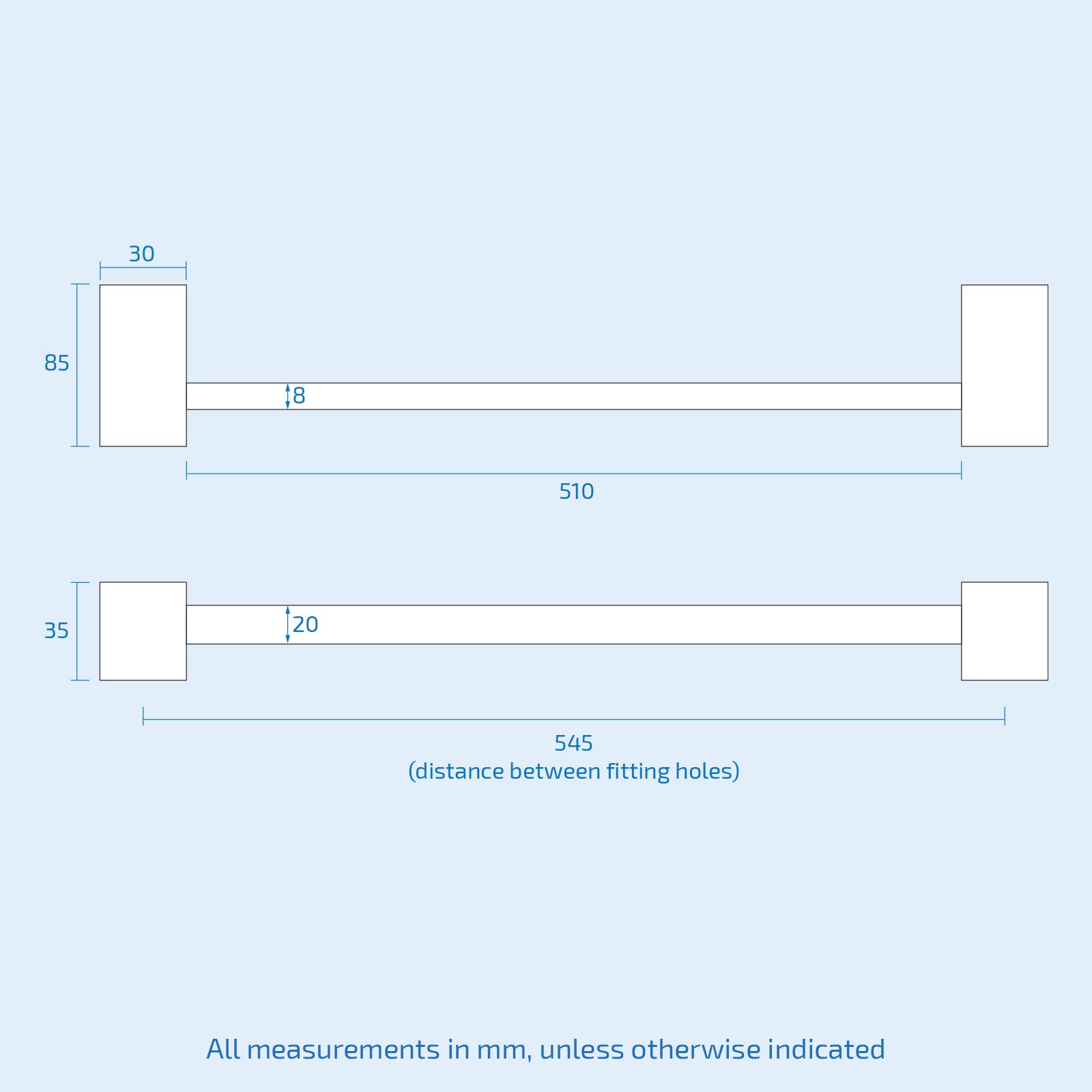 Abloh Luxury Towel Rail Wooden Walnut & Gold Bathroom