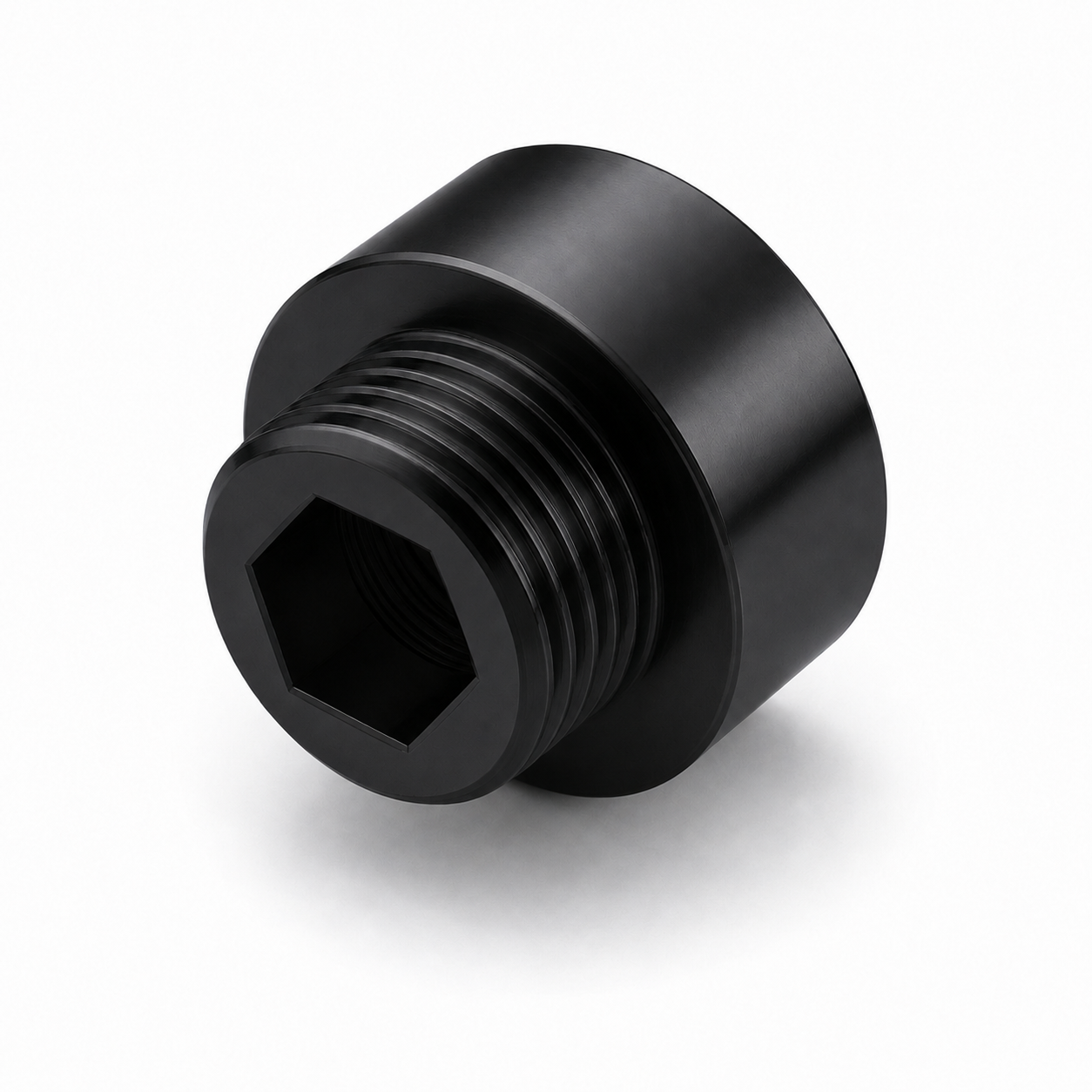 Matt Black Shower Hose Mixer Valve Reducer Pipe Adaptor – 3/4" Female to 1/2" Male BSP (25 x 20mm)