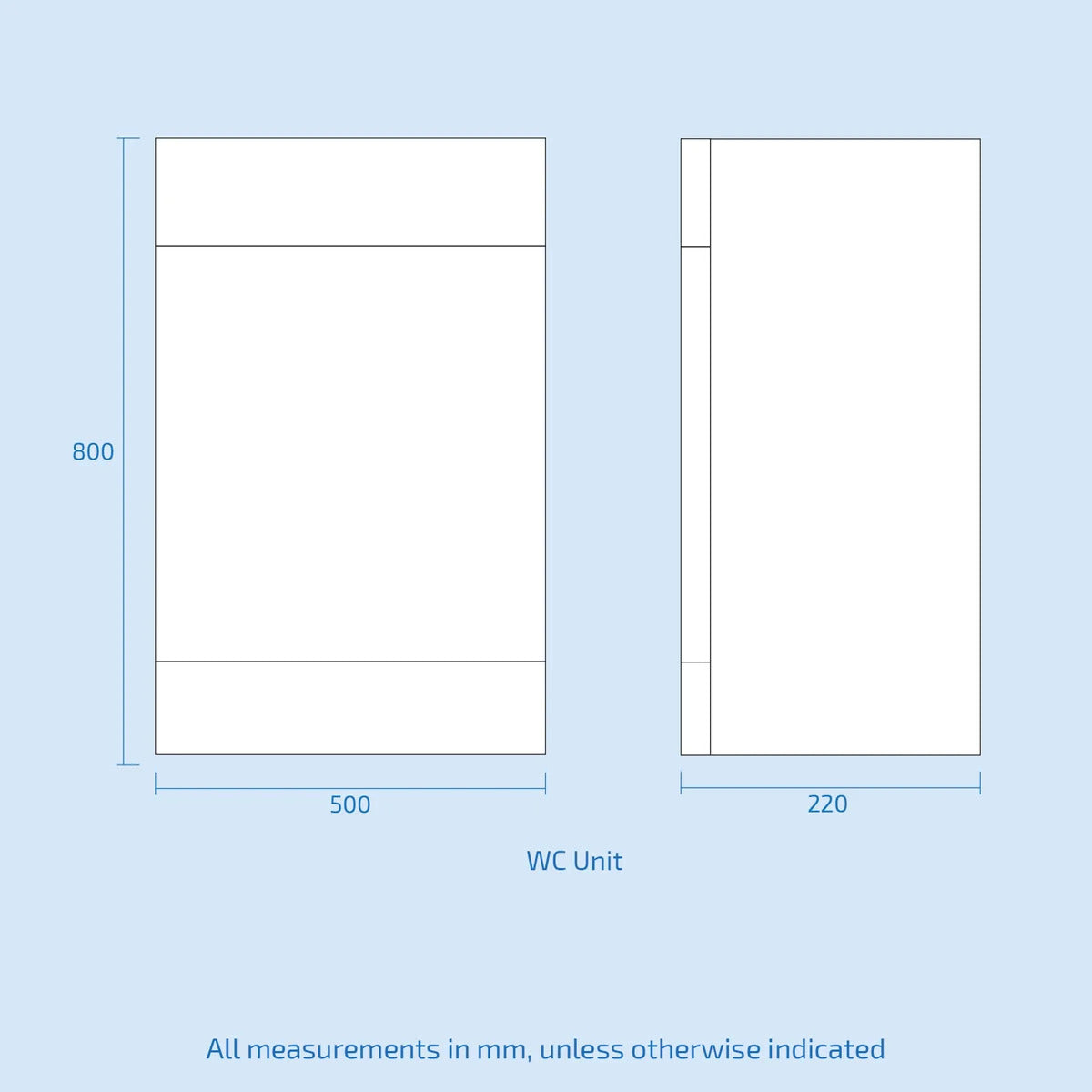 Afern Modern 500mm Rimless Back To Wall WC Toilet Gloss White