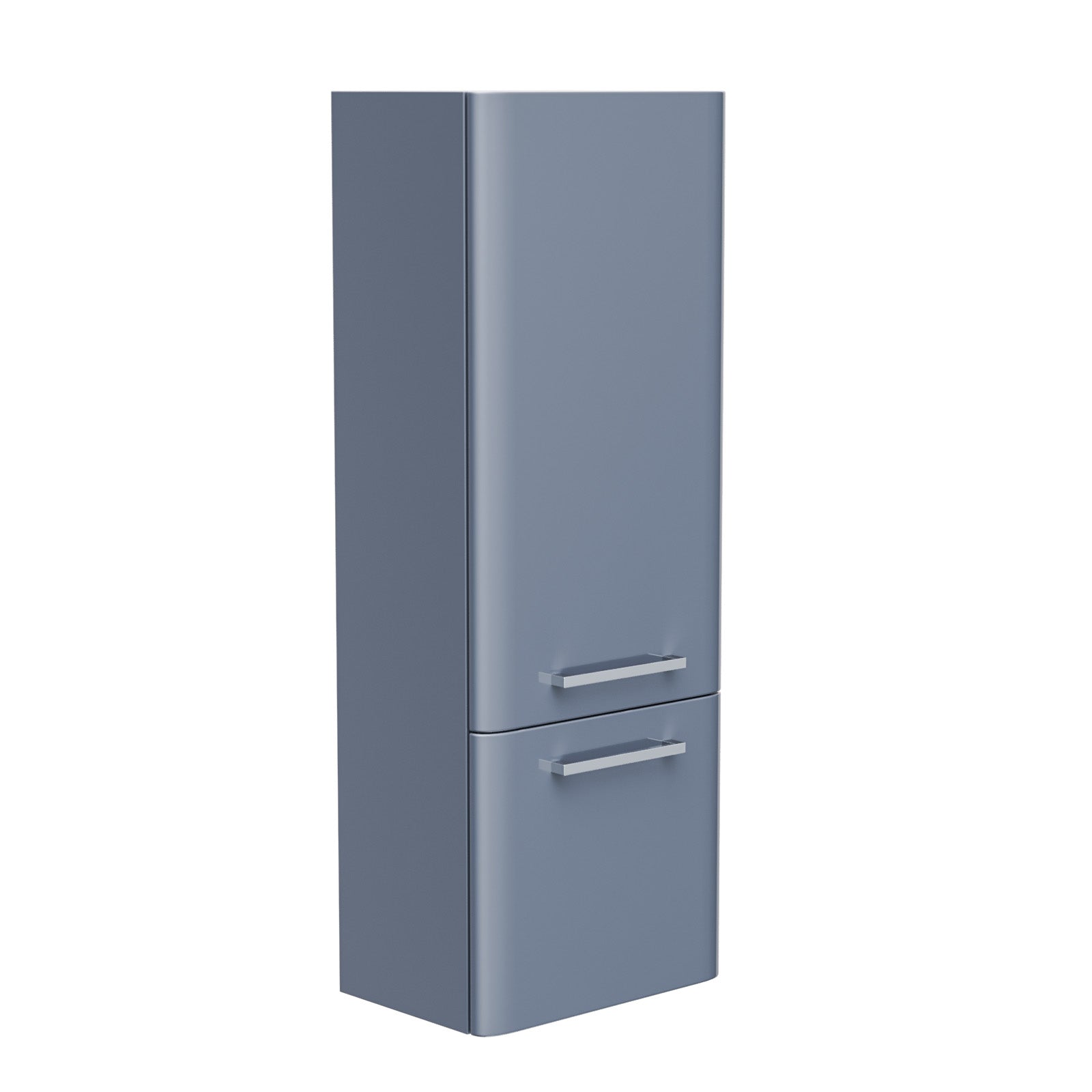 Afern 350mm Dark Grey Wall Hung Tall Storage Cabinet With Adjustable Shelves