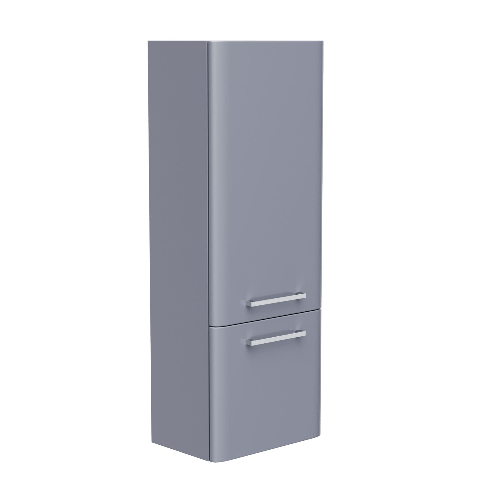 Afern 350mm Grey Wall Hung Tall Storage Cabinet With Adjustable Shelves