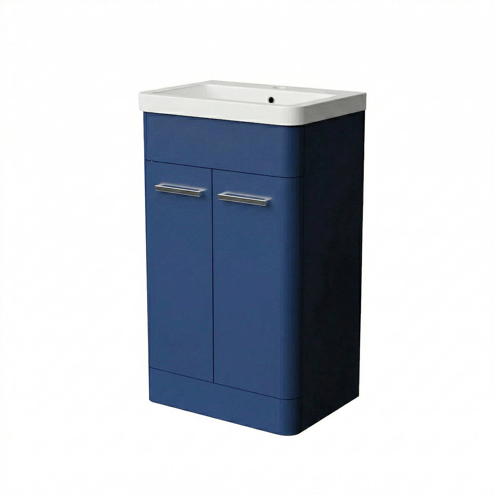 Afern 500mm Freestanding Vanity Unit with Basin,Back to Toilet, WC unit Royal Blue