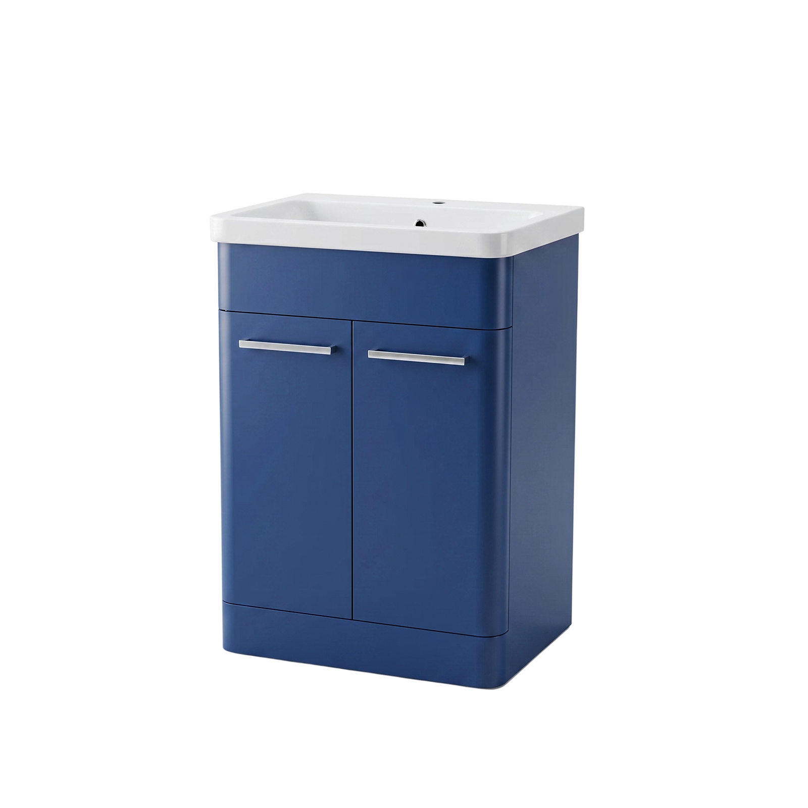 Afern 600mm Freestanding Vanity Unit with Basin, Toilet, WC unit Royal Blue