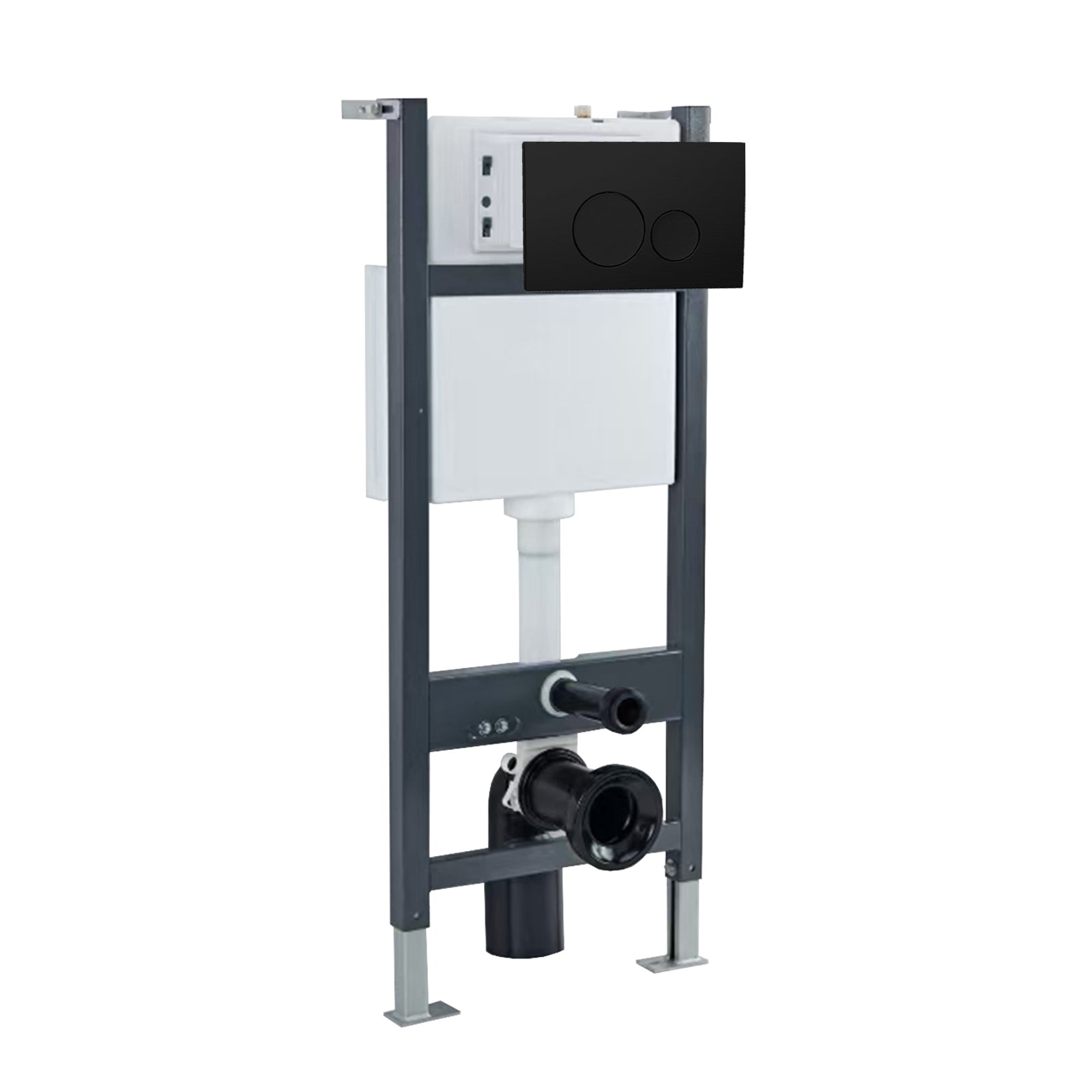 Wall Hung Toilet Cistern Frame with Avant Front Dual Flush Plate Choice