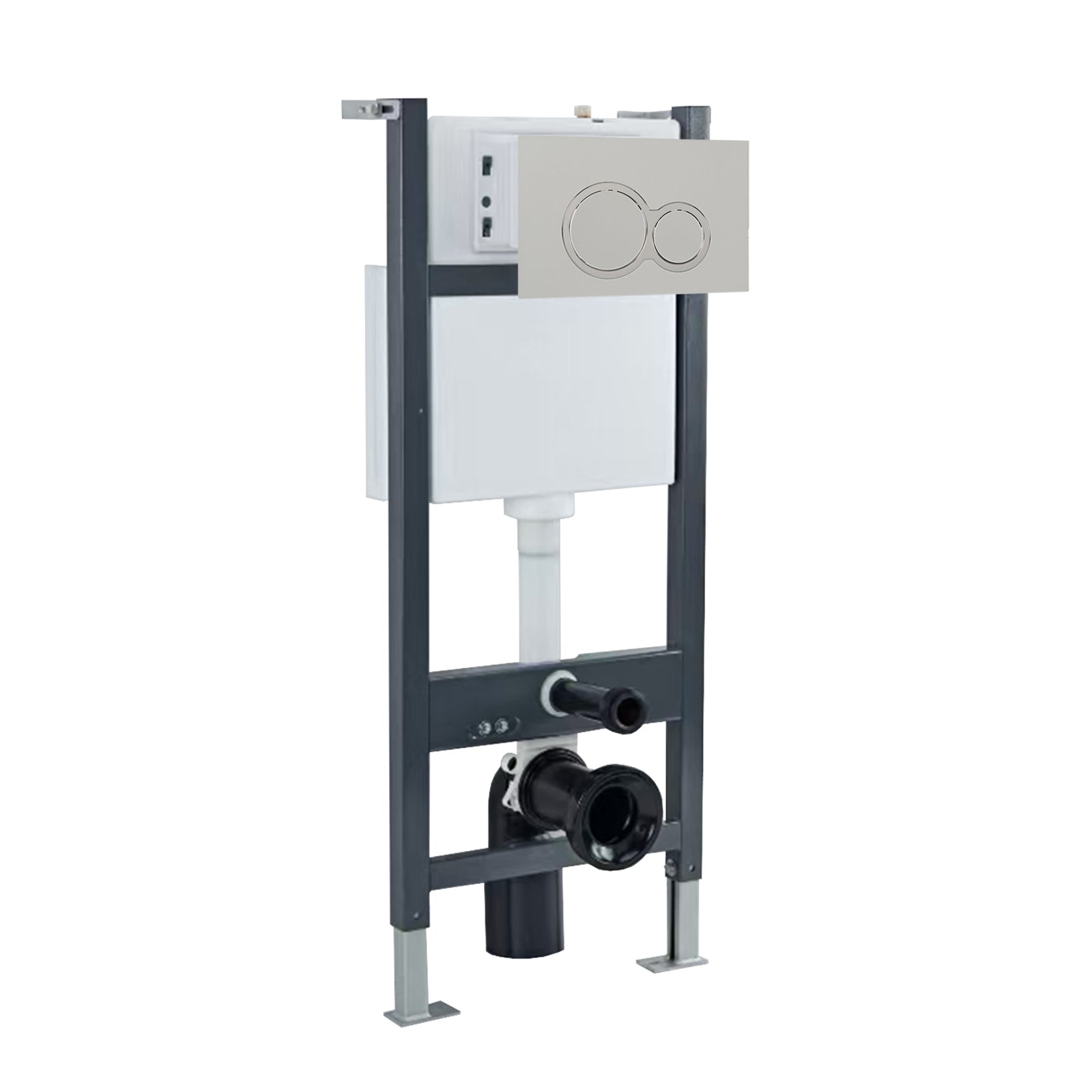 Wall Hung Toilet Cistern Frame with Avant Front Dual Flush Plate Choice
