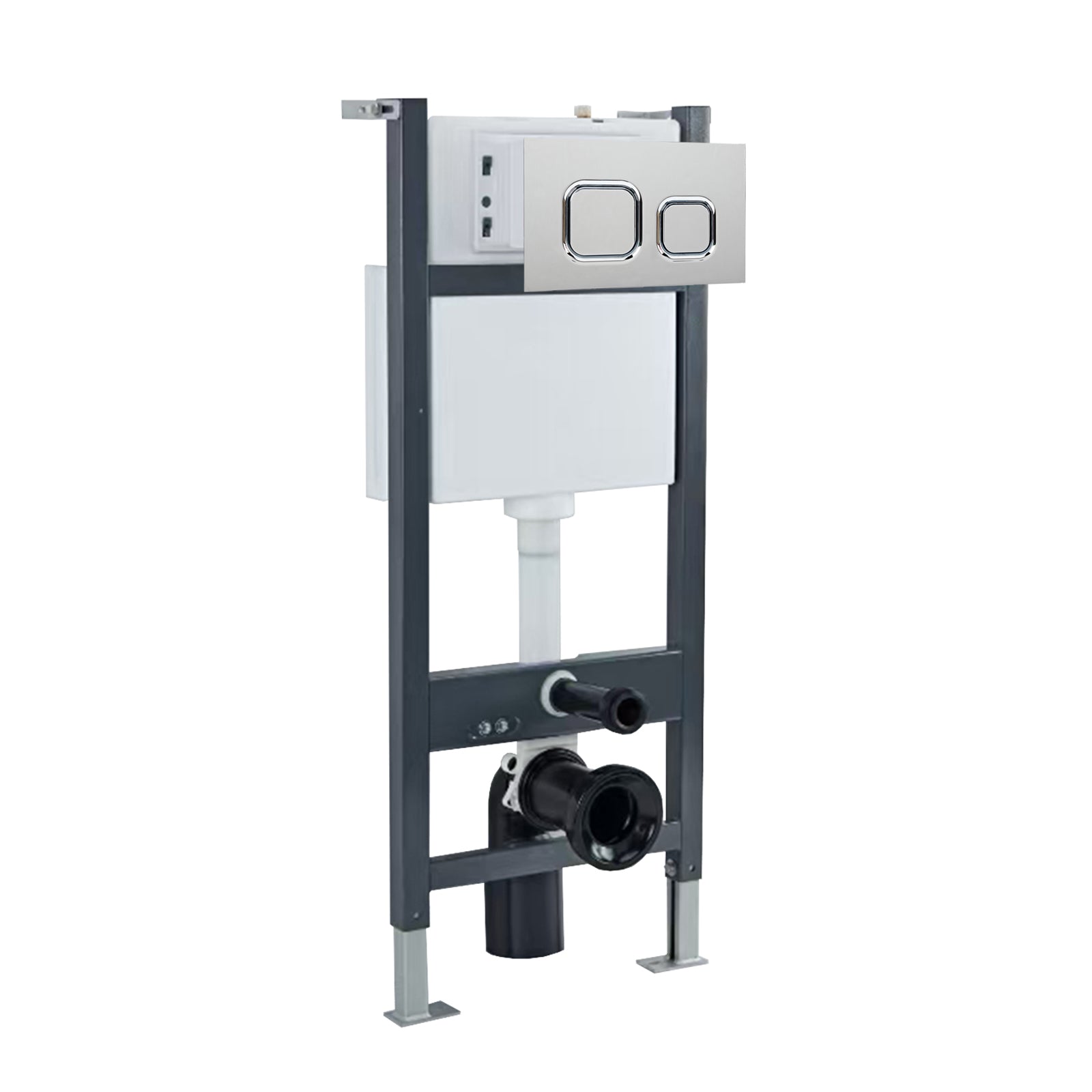 Wall Hung Toilet Cistern Frame with Avant Front Dual Flush Plate Choice