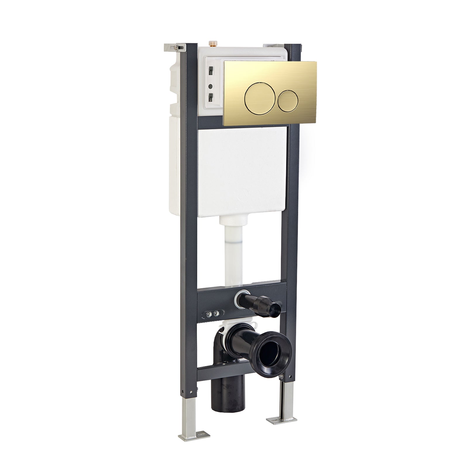 Wall Hung Toilet Cistern Frame with Front Dual Flush Plate Choice