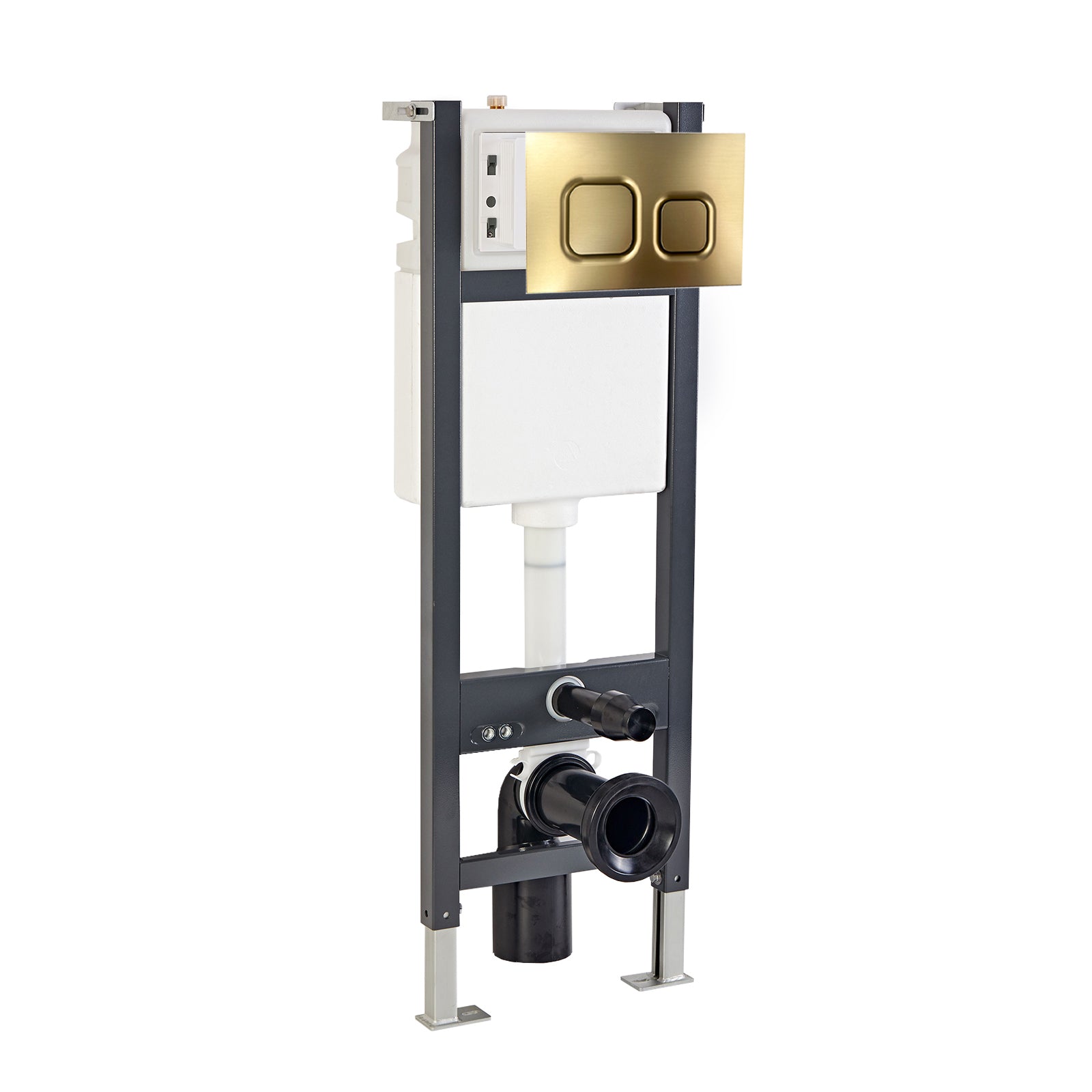 Wall Hung Toilet Cistern Frame with Front Dual Flush Plate Choice