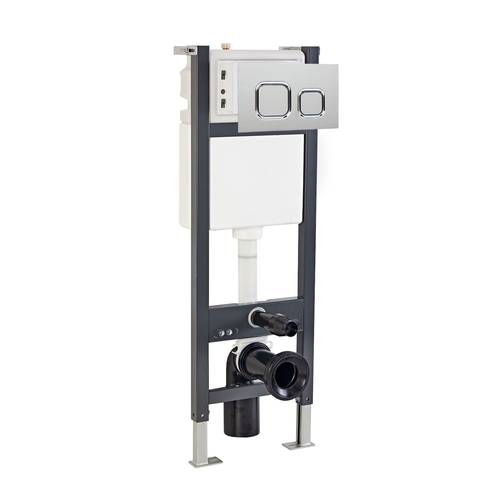 Wall Hung Toilet Cistern Frame with Front Dual Flush Plate Choice